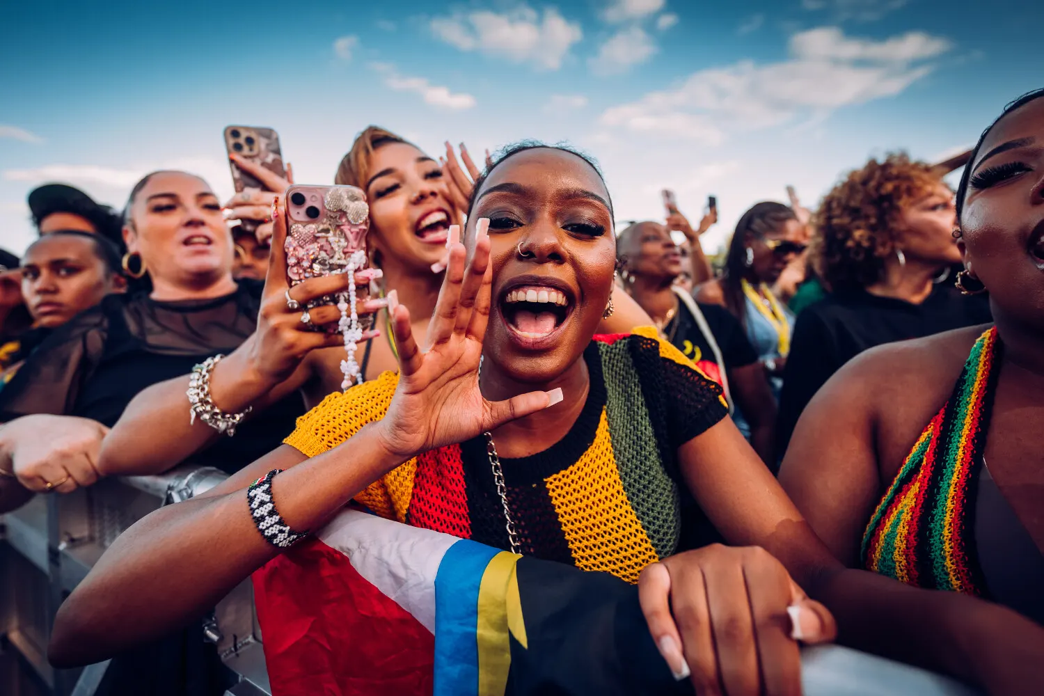 Dancers in the crowd